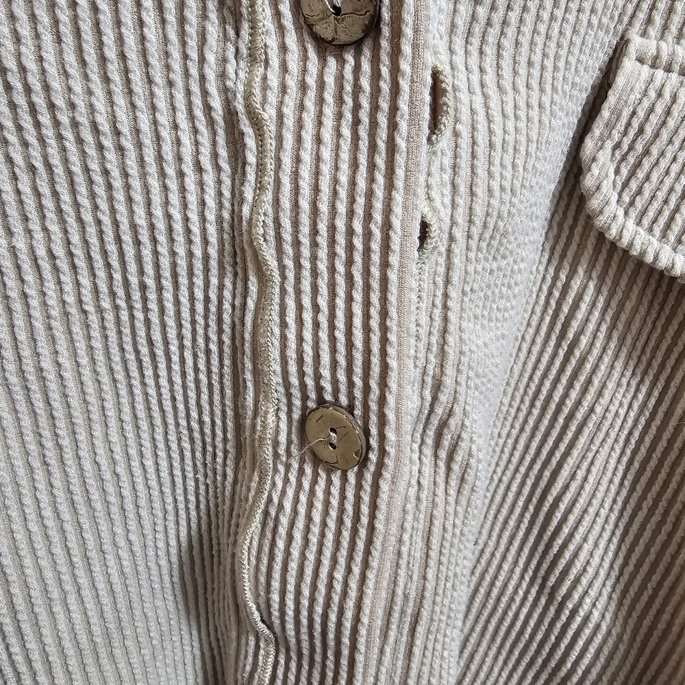 Altar'd State Cream Ribbed Knit Cardigan - Picture 6 of 6